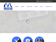 Tablet Screenshot of meostargraphix.com